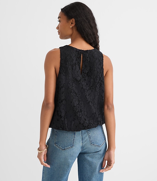 Lace Bubble Shell