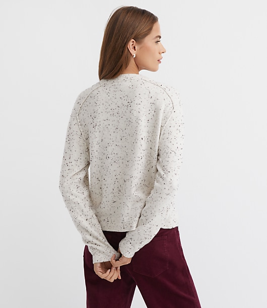 Petite Flecked Saddle Sleeve Cardigan