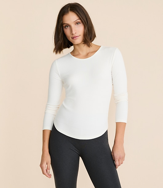 Loft Lou & Grey Ribbed Shirttail Tee