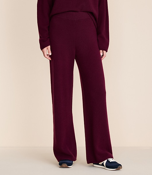 Lou & Grey Cashmere Wide Leg Pants