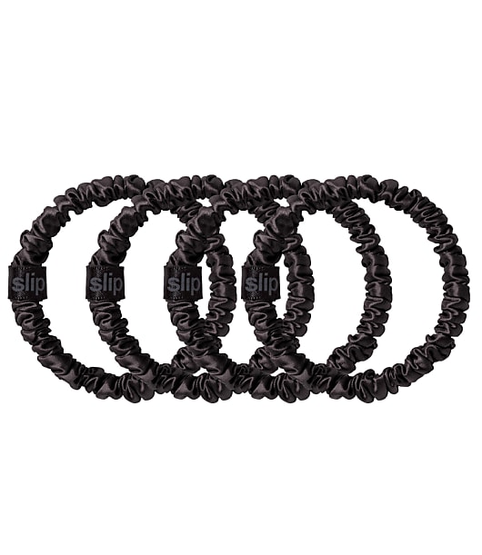 Slip Silk Black Skinny Scrunchies