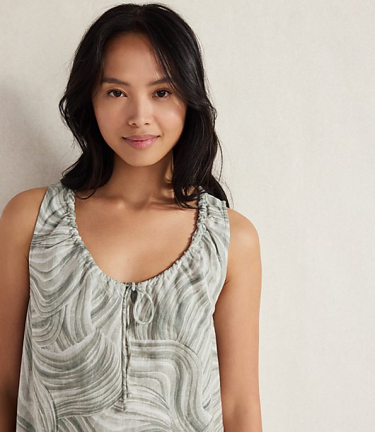 Haven Well Within Organic Cotton Linen Watercolor Sleep Dress