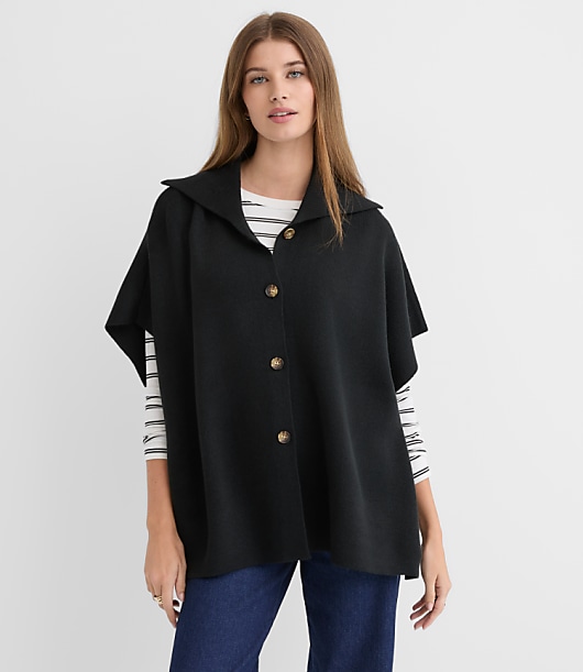 Knit Cape Jacket