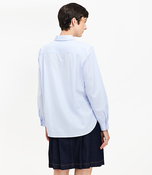 End On End Poplin Everyday Relaxed Pocket Shirt