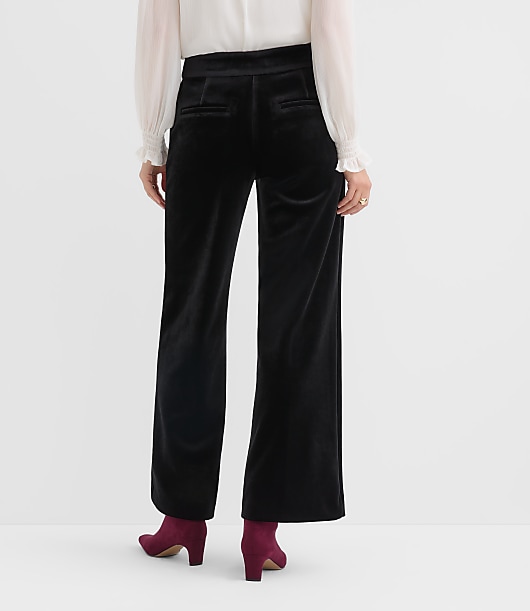 Tall Clean Wide Leg Pants in Velvet