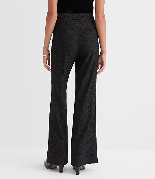 Petite Flare Pants in Lace