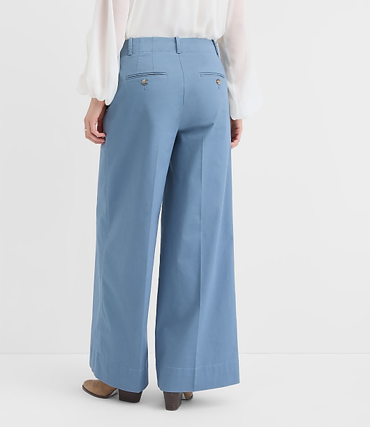 Petite Pintucked Wide Leg Pants