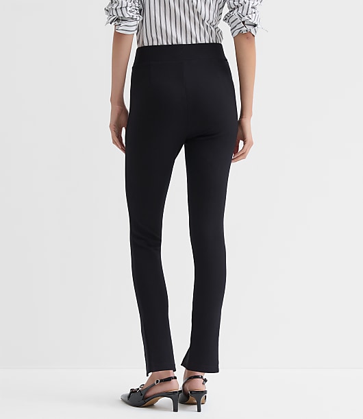 Split Hem Leggings in Ponte