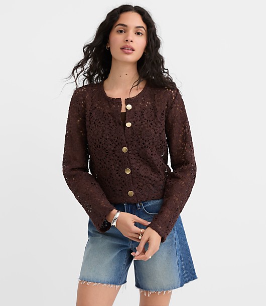Loft Crochet Cardigan