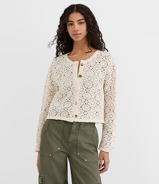 Crochet Cardigan - Pure Vanilla