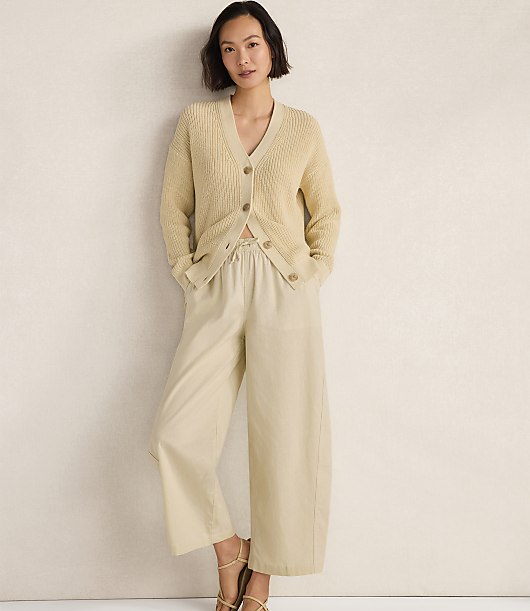 Haven Well Within Organic Cotton Shaker Stitch Cardigan