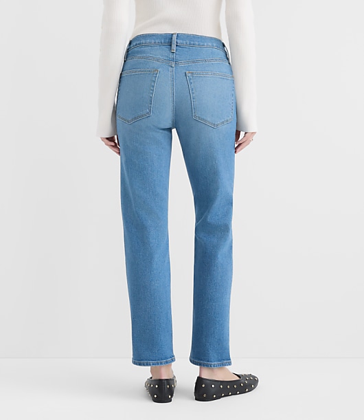 Rivete Curvy Mid Rise Slim Jeans in Vintage Mid Wash