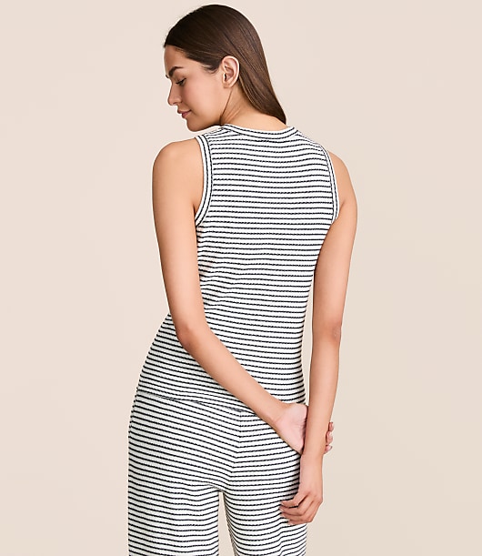 Lou & Grey Stripe Textured Tank Top