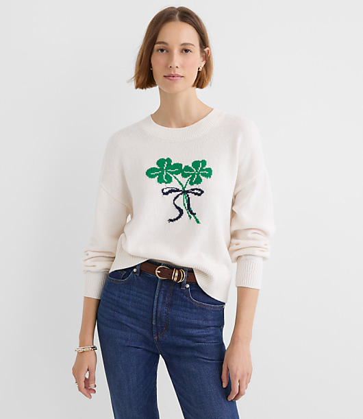 Petite Clover Bouquet Sweater