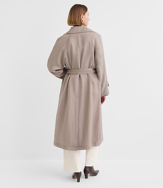 Tall Drapey Trench Coat