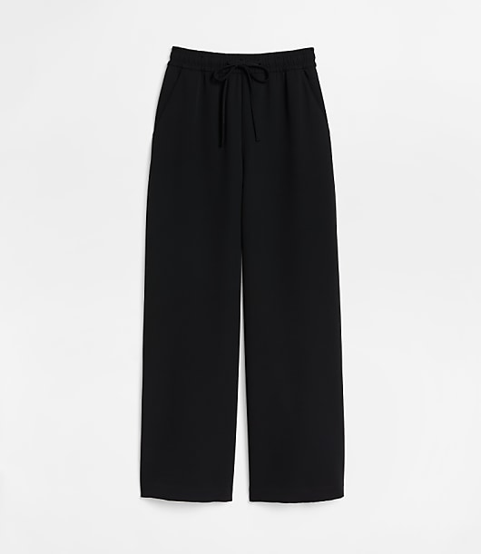 Petite LOFT Versa Crepe Drape Drawstring Pants