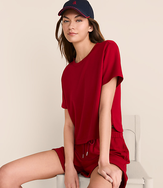 Lou & Grey Lightweight Scubasoft Rounded Hem Tee