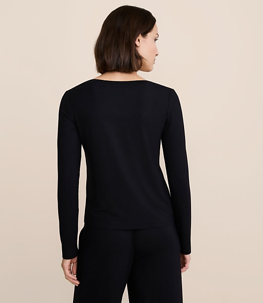 Lou & Grey Softened Modal Scoop Neck Pajama Tee