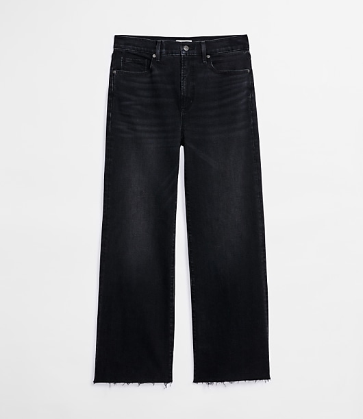Rivete Tall Curvy Fresh Cut High Rise Wide Leg Jeans in Noir Wash