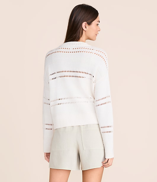 Lou & Grey Pointelle Striped Sweater