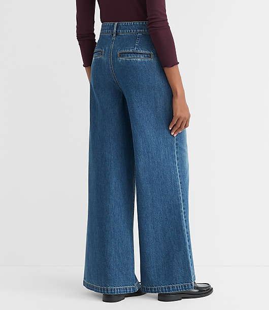 Tall High Rise Trouser Jeans in Vintage Mid Wash