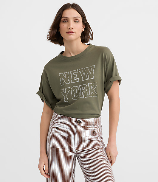 New York Oversized Jersey Modern Tee
