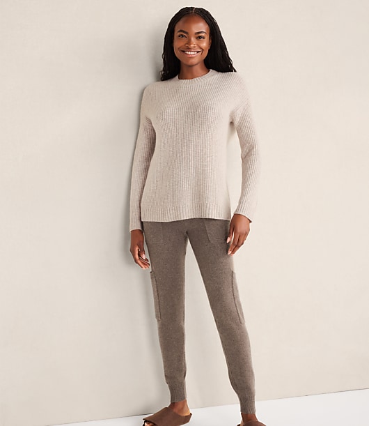Haven Well Within Cashmere Shaker Stitch Crewneck Sweater