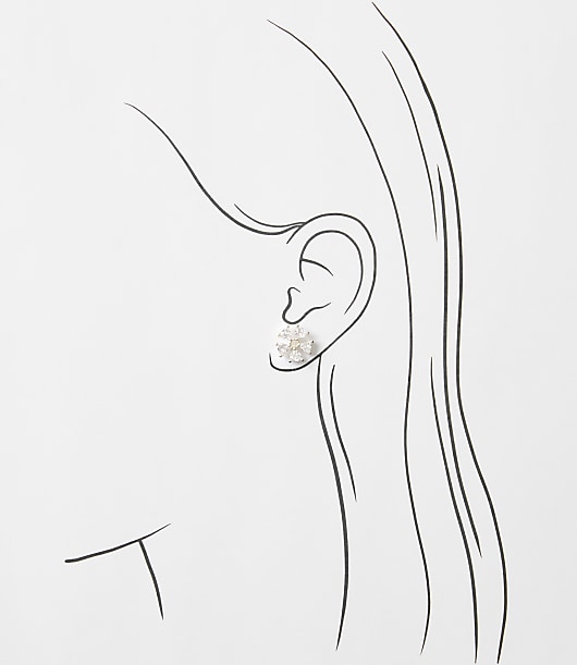 Sparkle Flower Stud Earrings