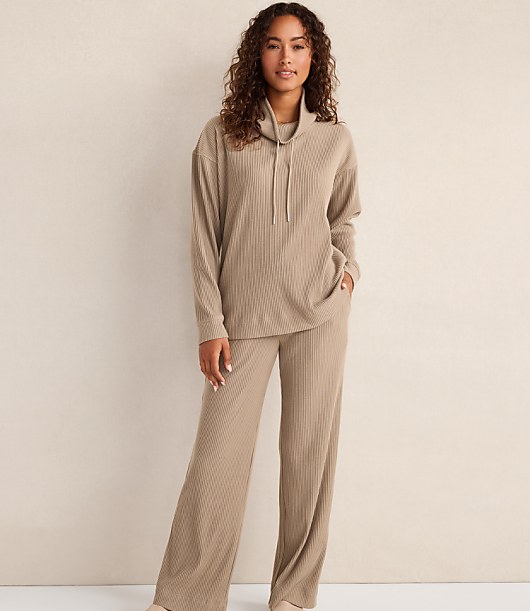 Haven Well Within Ottoman Rib Cowl Neck Top
