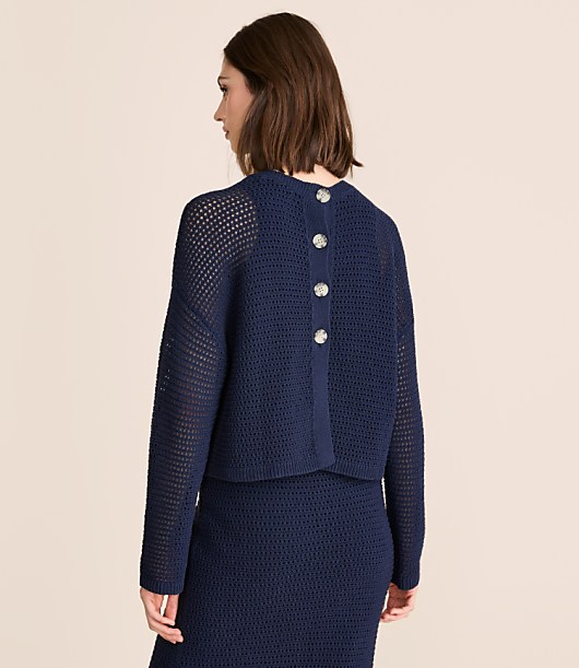 Petite Lou & Grey Reversible Mesh Sweater
