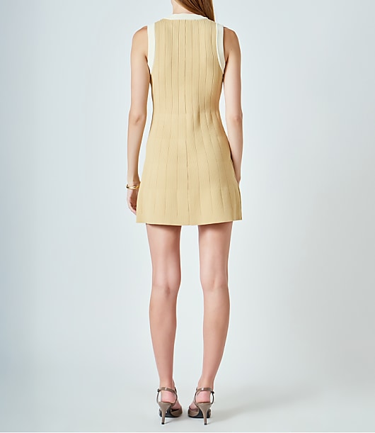 English Factory Contrast Knit Mini Dress