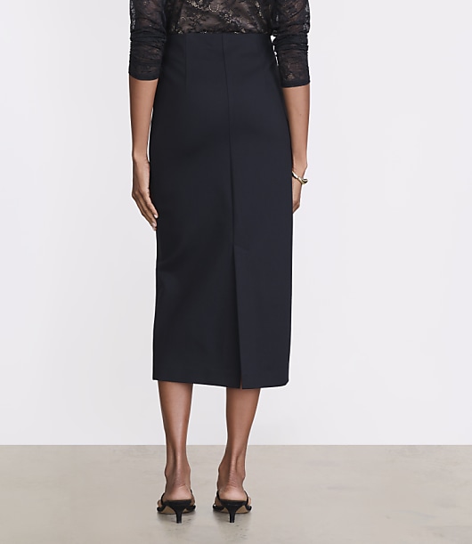 LOFT Versa Ponte Deluxe Midi Pencil Skirt