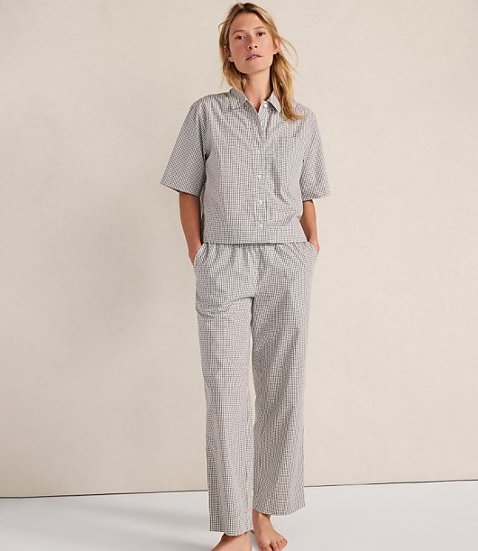 Haven Well Within Organic Cotton Poplin Scattered Floral Pajama Pants