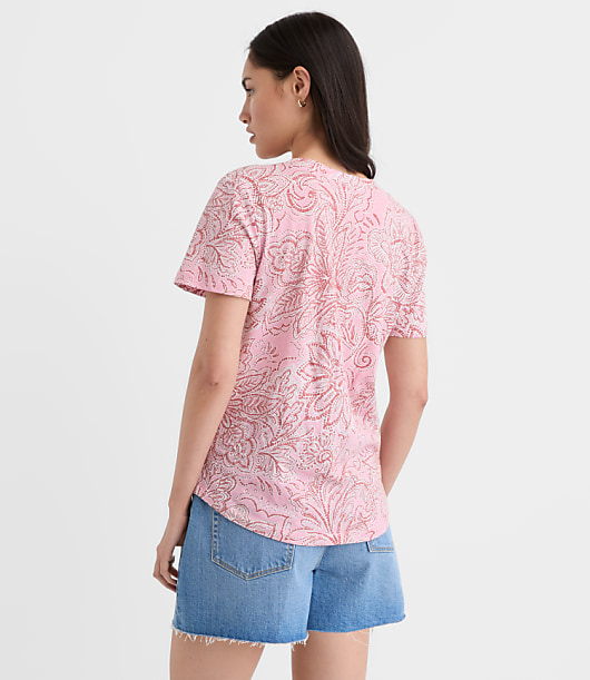 Floral Everyday V-Neck Tee