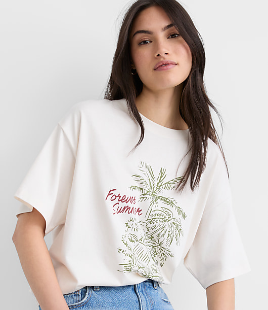 Forever Summer Oversized Jersey Modern Tee