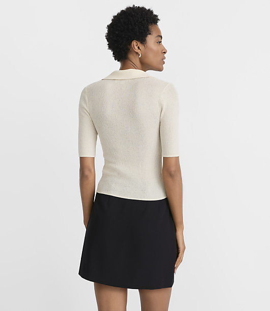 Button Polo Sweater