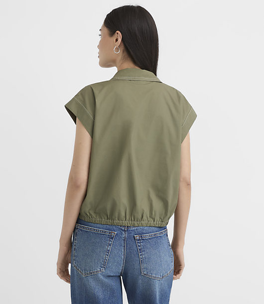 Poplin Wedge Utility Pocket Top