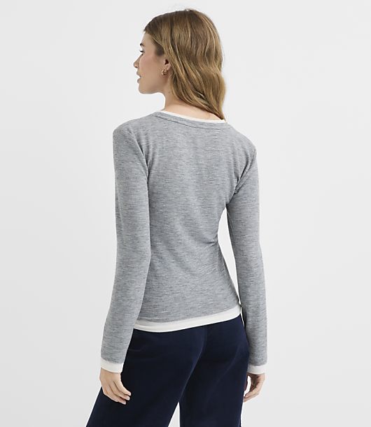 Heathered Double Layer Tee