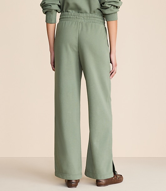 Lou & Grey Elite Fleece Wide Leg Sweatpants