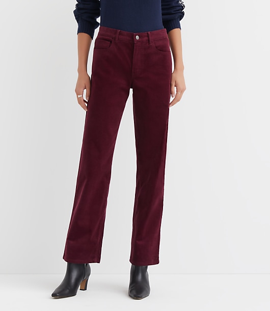 Five Pocket Relaxed Straight Pants in Brushed Corduroy