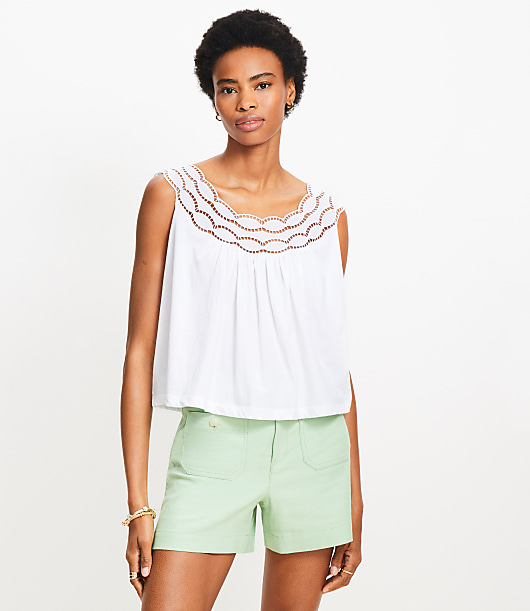 Cutout Lace Tank Top