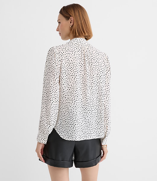 Dotted Bow Blouse