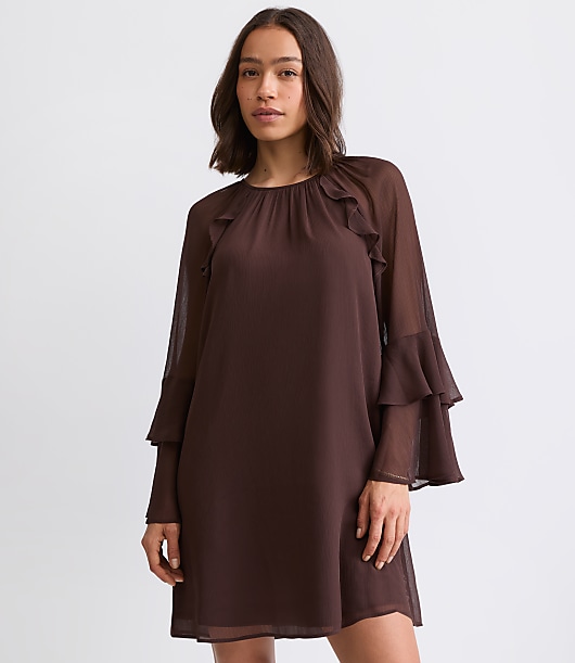 Petite Ruffle Mini Dress