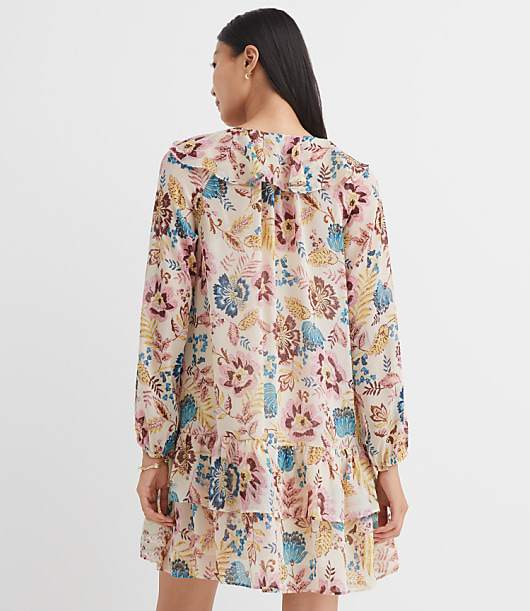 Garden Ruffle Mini Flounce Dress