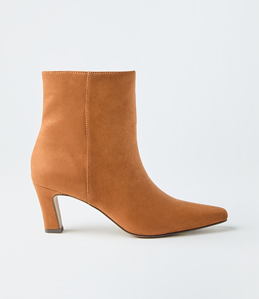 Faux Suede Elongated Booties