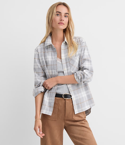 Plaid Flannel Everyday Relaxed Pocket Shirt