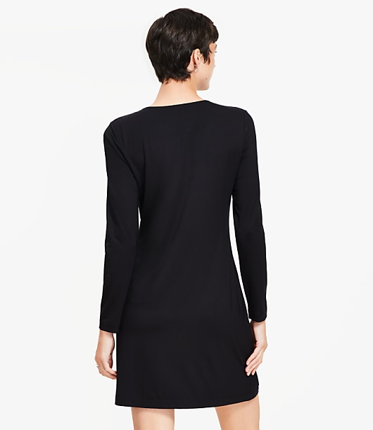 Petite Tie Keyhole Mini Dress