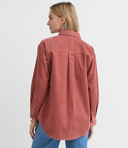 Corduroy Everyday Oversized Pocket Shirt
