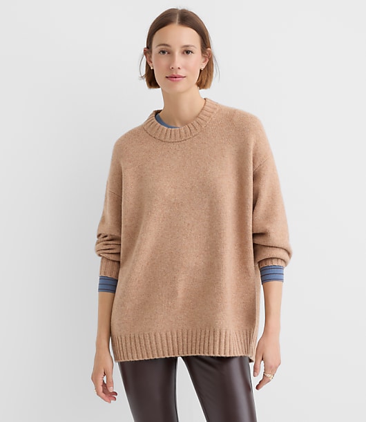 Balloon Sleeve Tunic Sweater