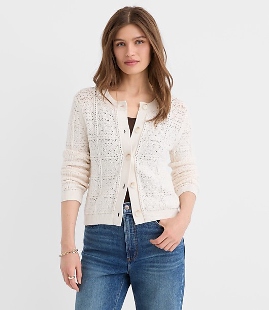 Geo Textured Sweater Jacket